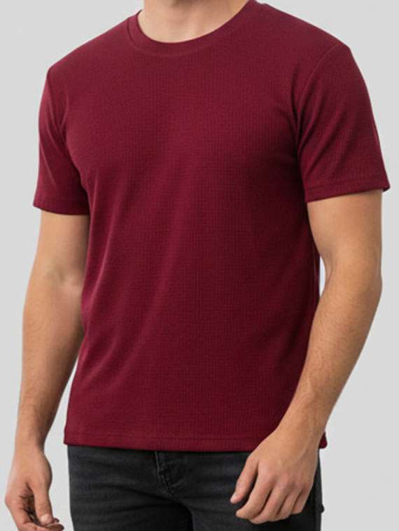 men self design short sleeve regular fit t-shirt - 22240642 -  Standard Image - 4