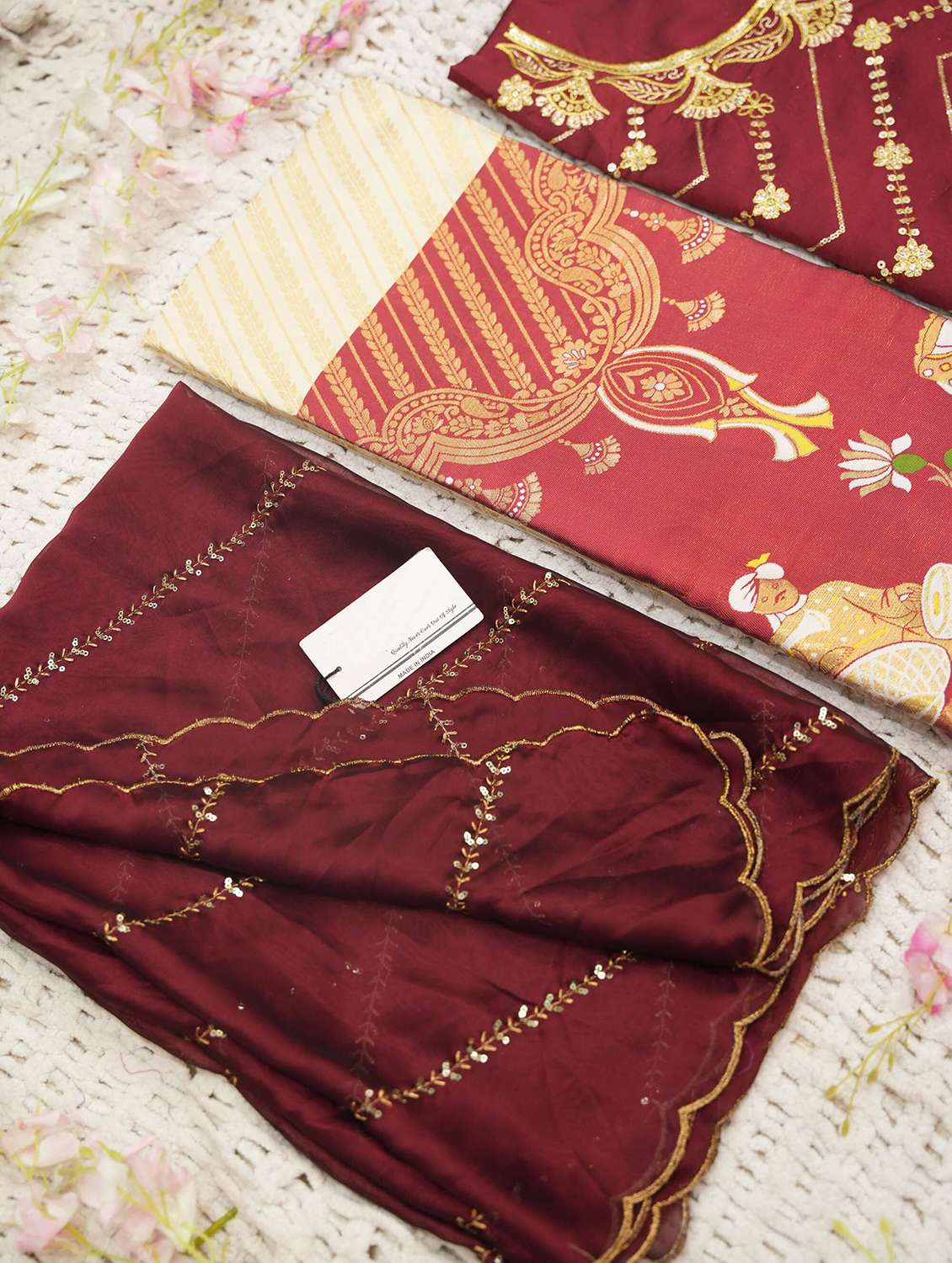 women self design south indian style unstitched lehenga choli - 22240684 -  Standard Image - 4