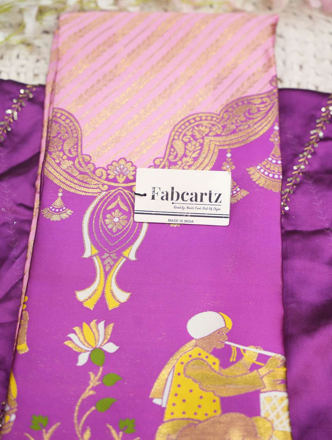 women self design south indian style unstitched lehenga choli - 22240685 -  Standard Image - 1