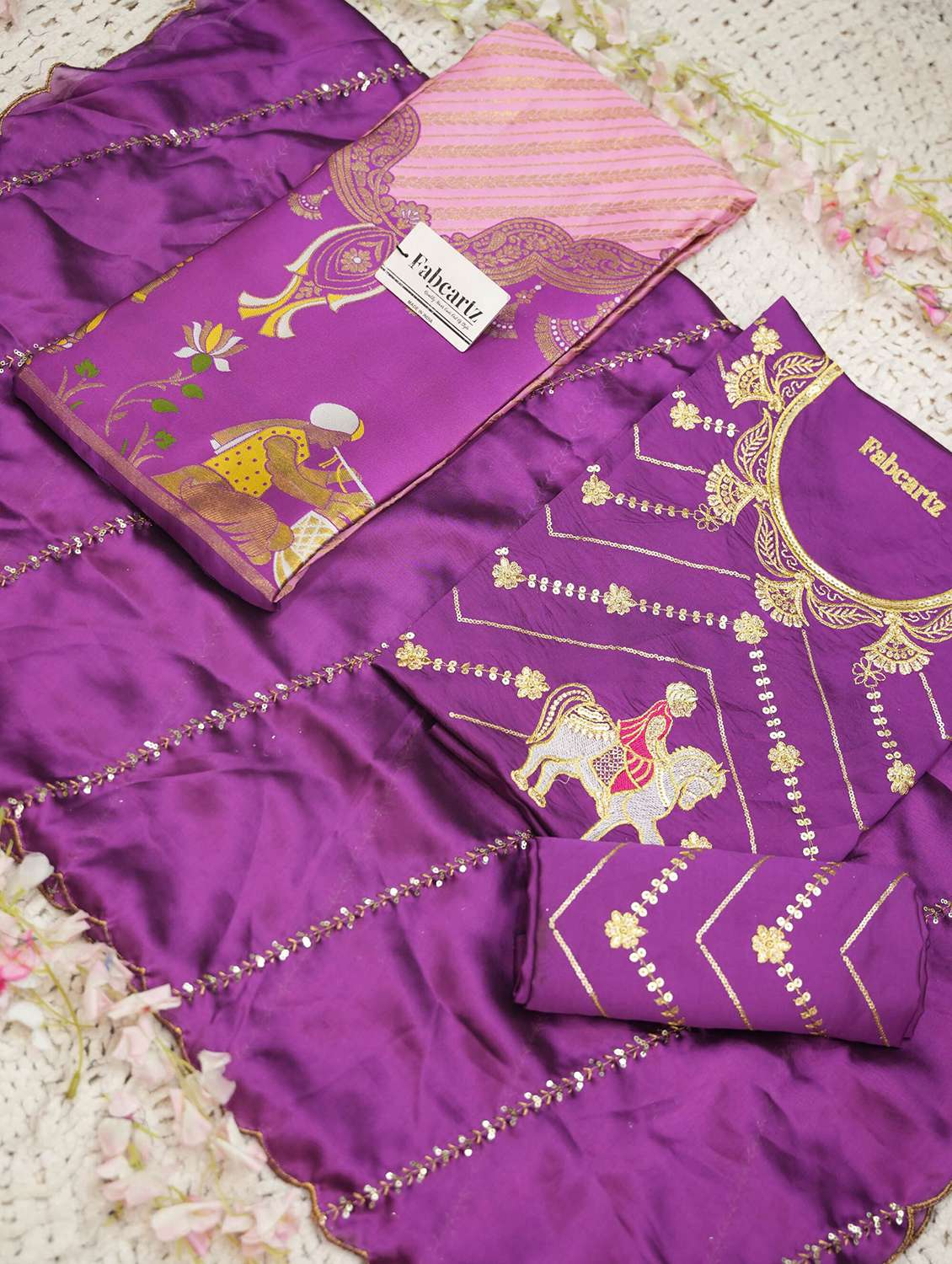 women self design south indian style unstitched lehenga choli - 22240685 -  Standard Image - 4