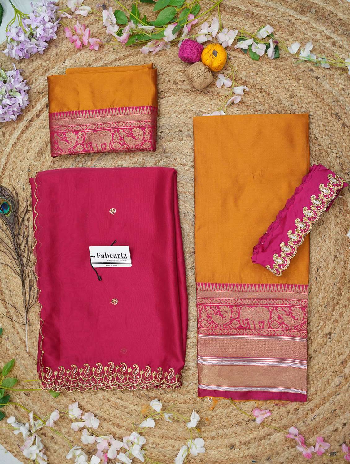 women self design south indian style unstitched lehenga choli - 22240702 -  Standard Image - 4