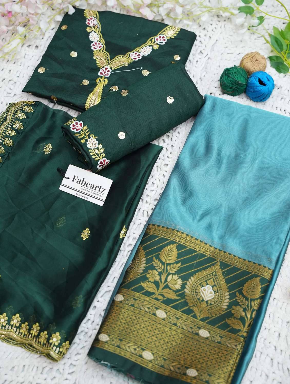 women self design south indian style unstitched lehenga choli - 22240705 -  Standard Image - 1