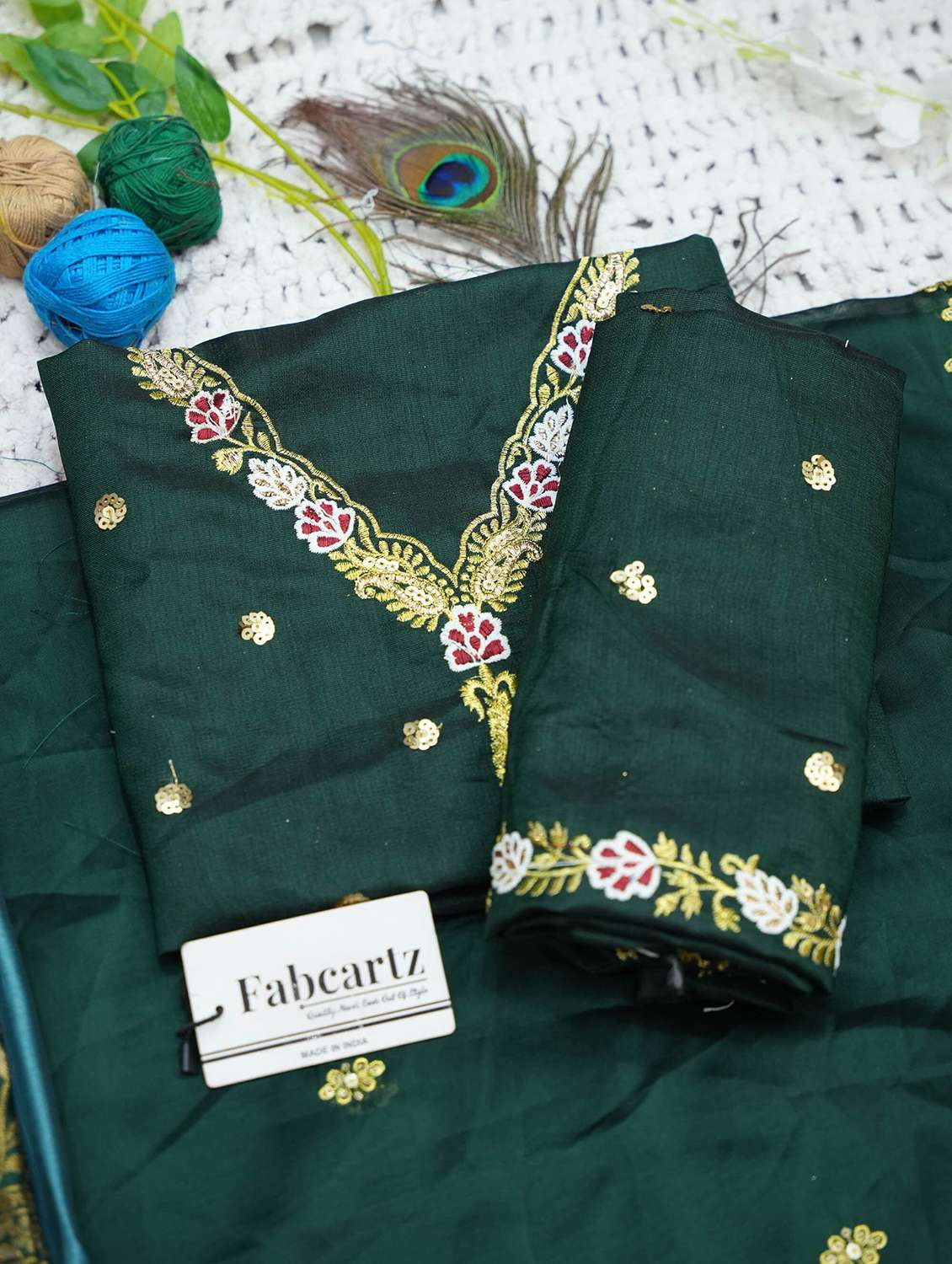 women self design south indian style unstitched lehenga choli - 22240705 -  Standard Image - 4