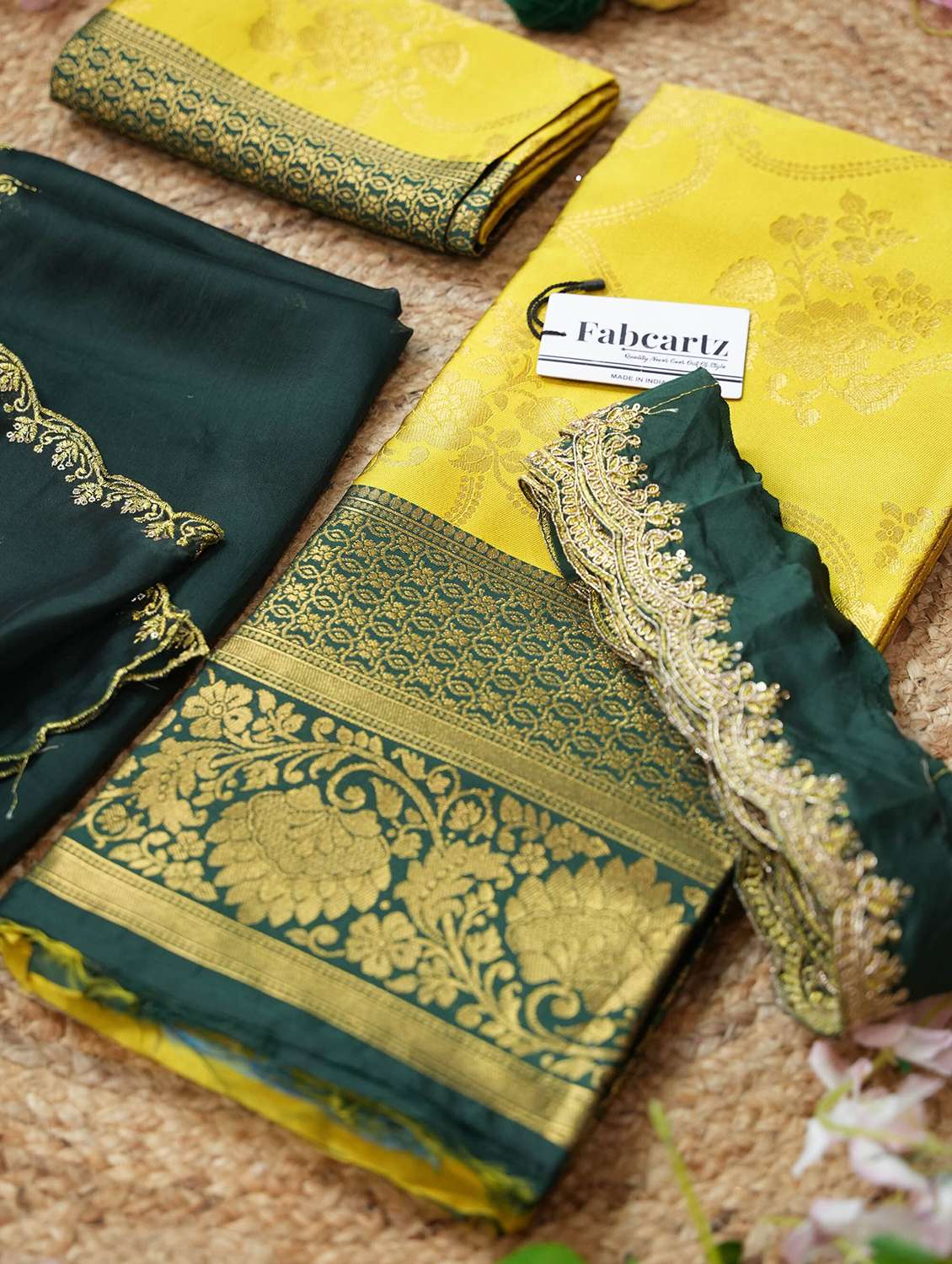 women self design south indian style unstitched lehenga choli - 22240708 -  Standard Image - 4