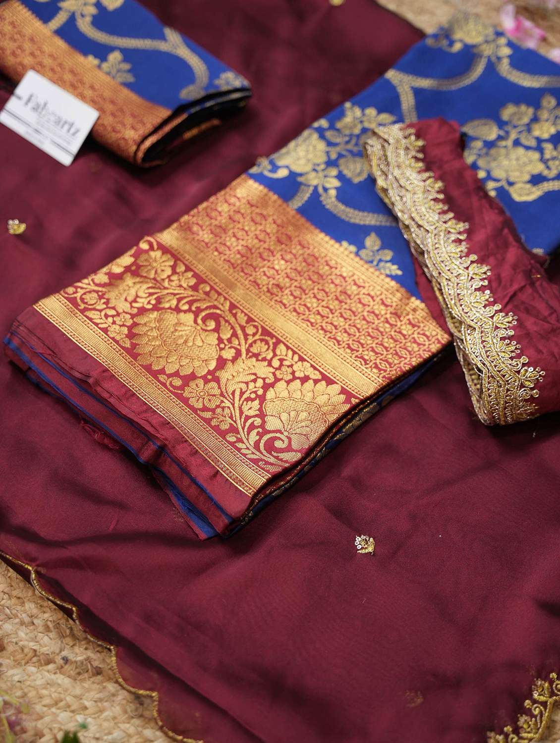 women self design south indian style unstitched lehenga choli - 22240710 -  Standard Image - 1