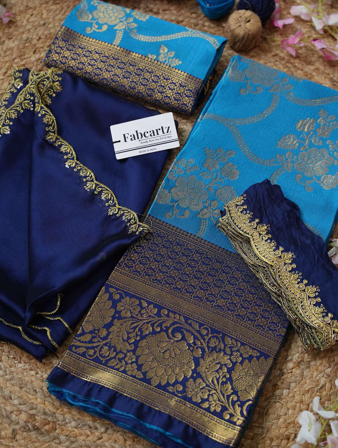 women self design south indian style unstitched lehenga choli - 22240711 -  Standard Image - 1