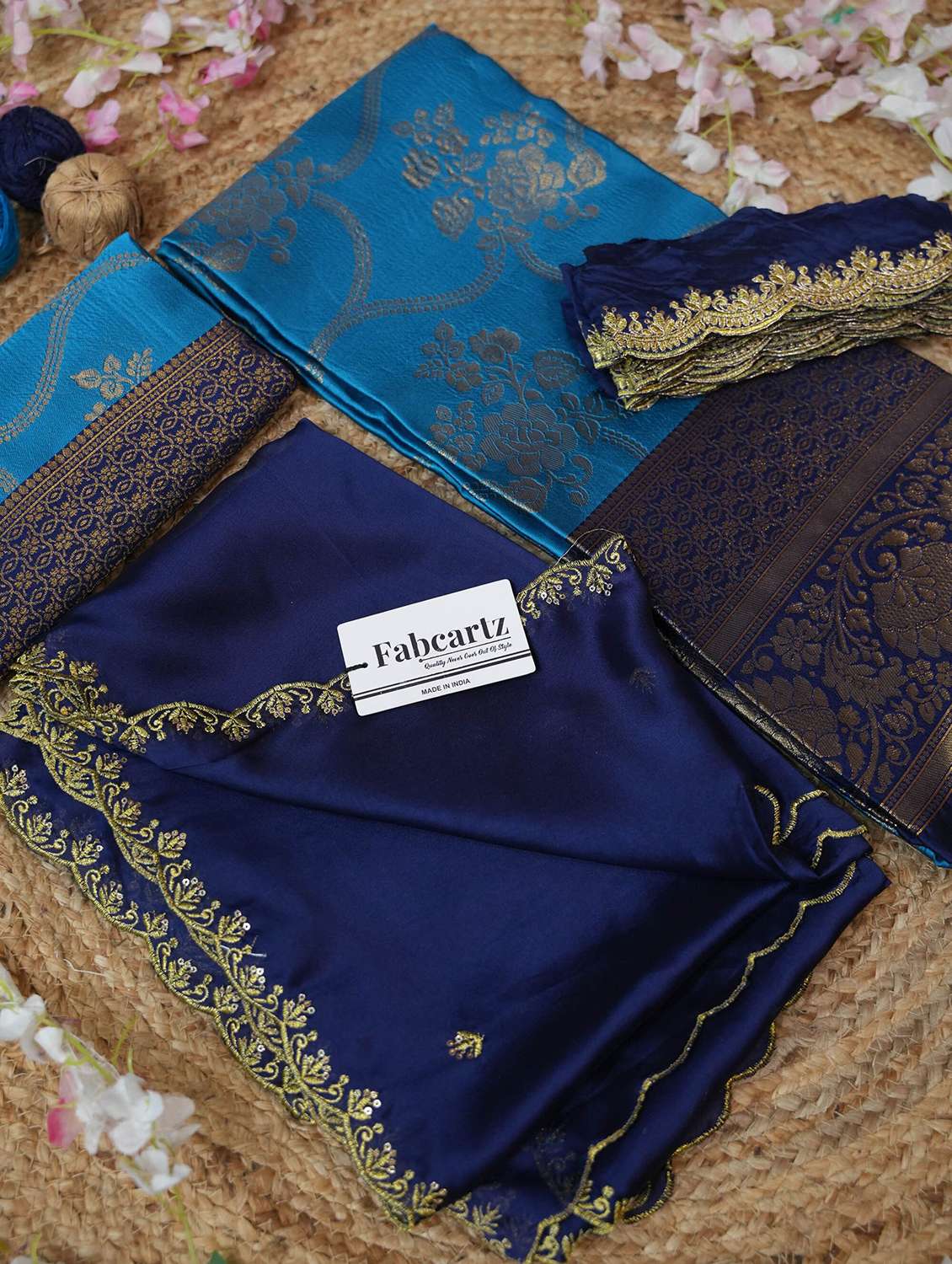 women self design south indian style unstitched lehenga choli - 22240711 -  Standard Image - 4