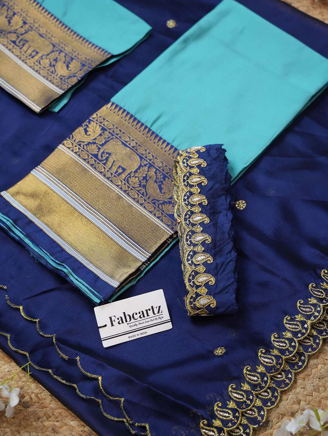 women self design south indian style unstitched lehenga choli - 22240715 -  Standard Image - 4