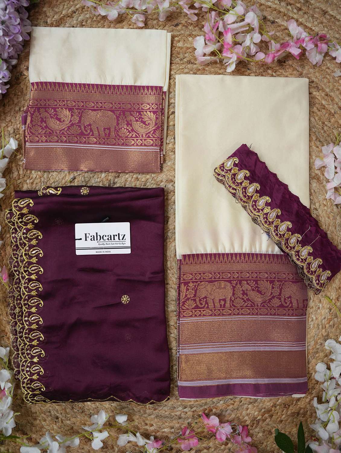 women self design south indian style unstitched lehenga choli - 22240716 -  Standard Image - 1