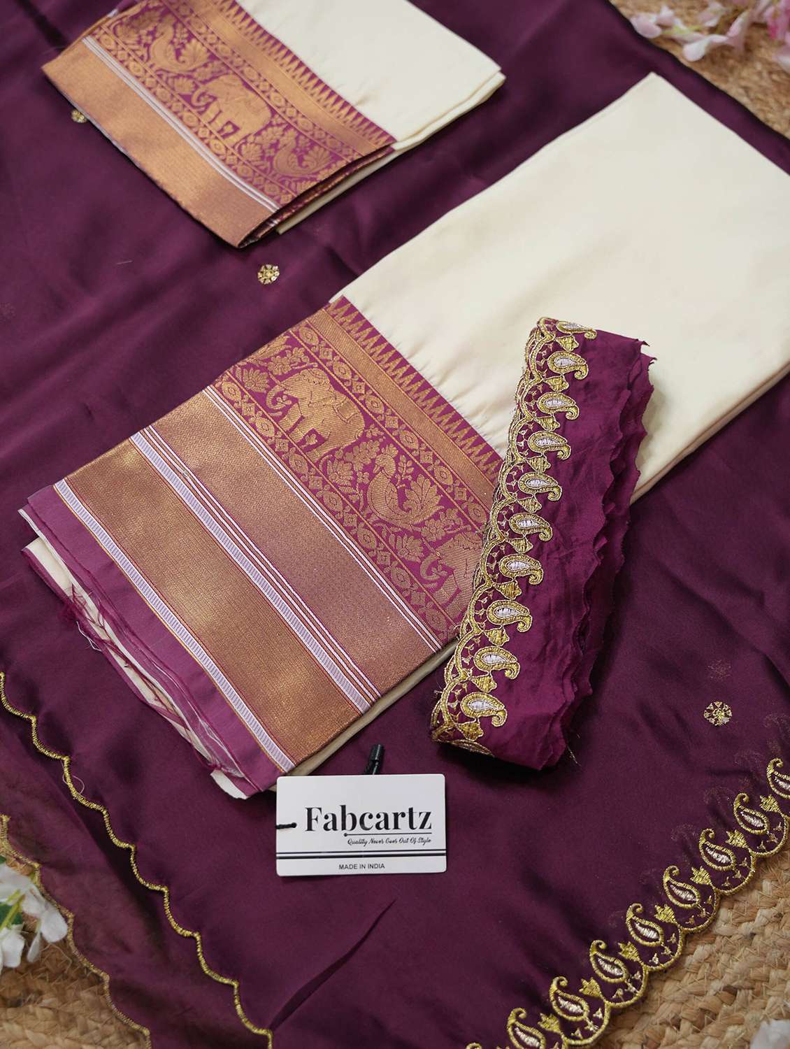 women self design south indian style unstitched lehenga choli - 22240716 -  Standard Image - 4