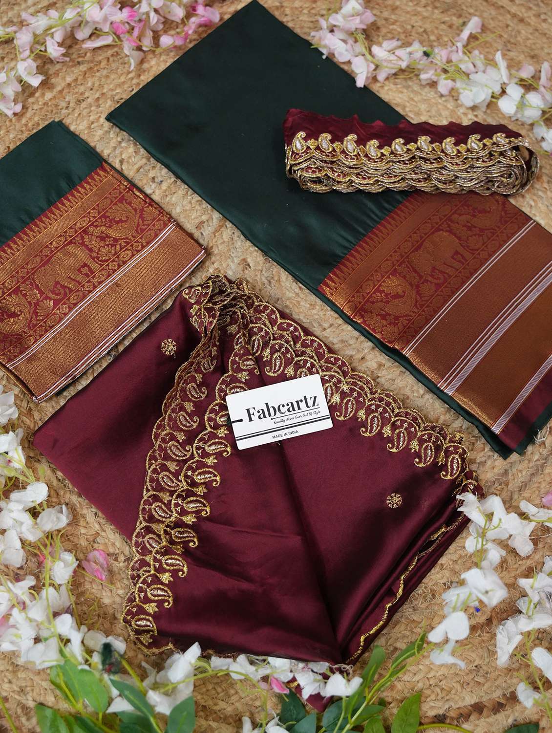 women self design south indian style unstitched lehenga choli - 22240717 -  Standard Image - 4