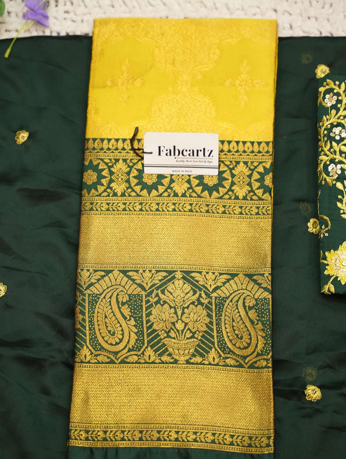 women self design south indian style unstitched lehenga choli - 22240747 -  Standard Image - 4