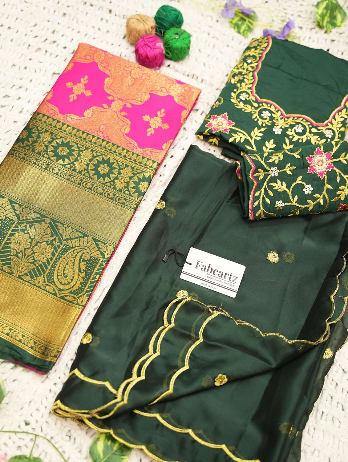 women self design south indian style unstitched lehenga choli - 22240748 -  Standard Image - 4