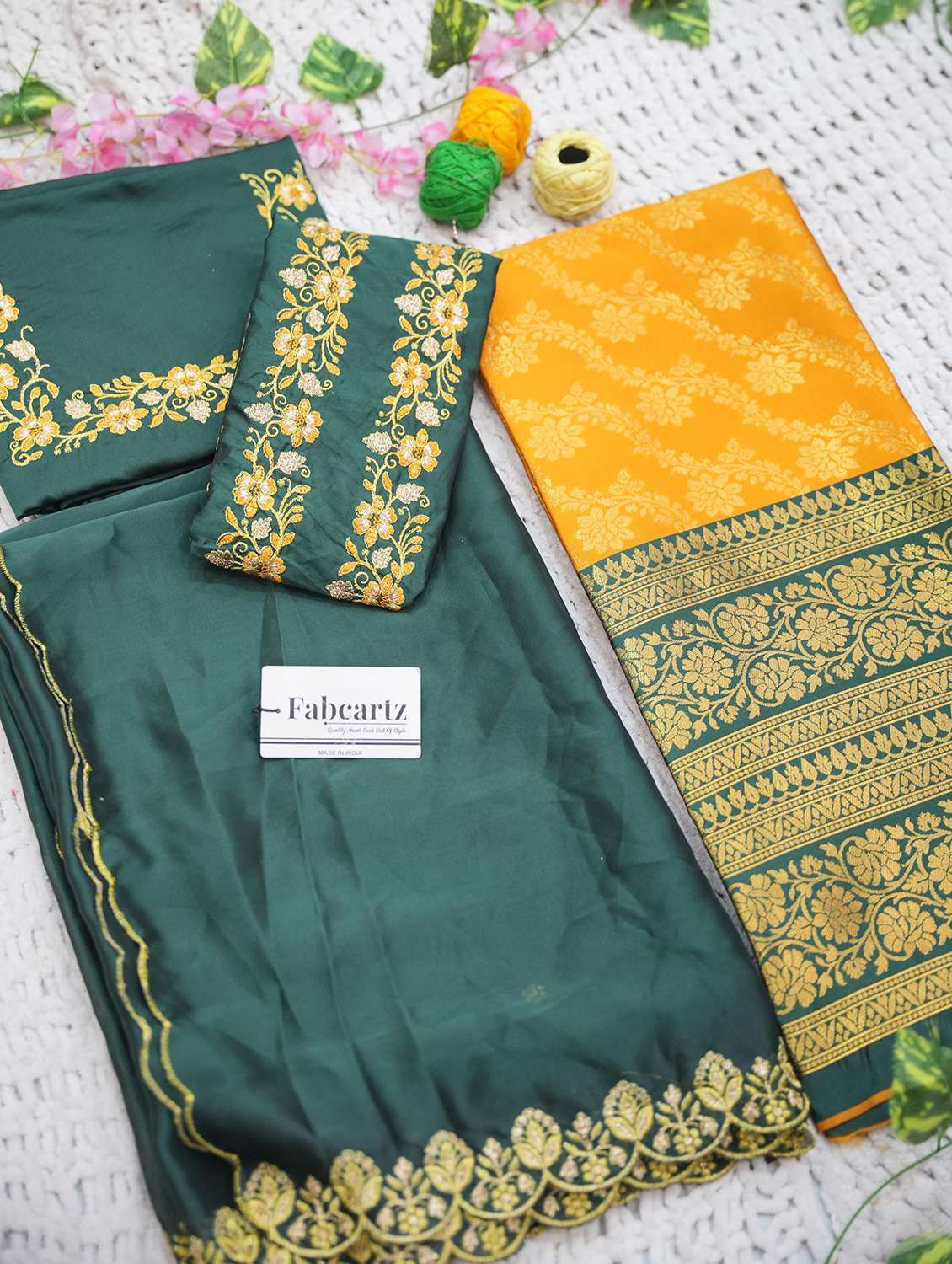 women self design south indian style unstitched lehenga choli - 22240753 -  Standard Image - 4