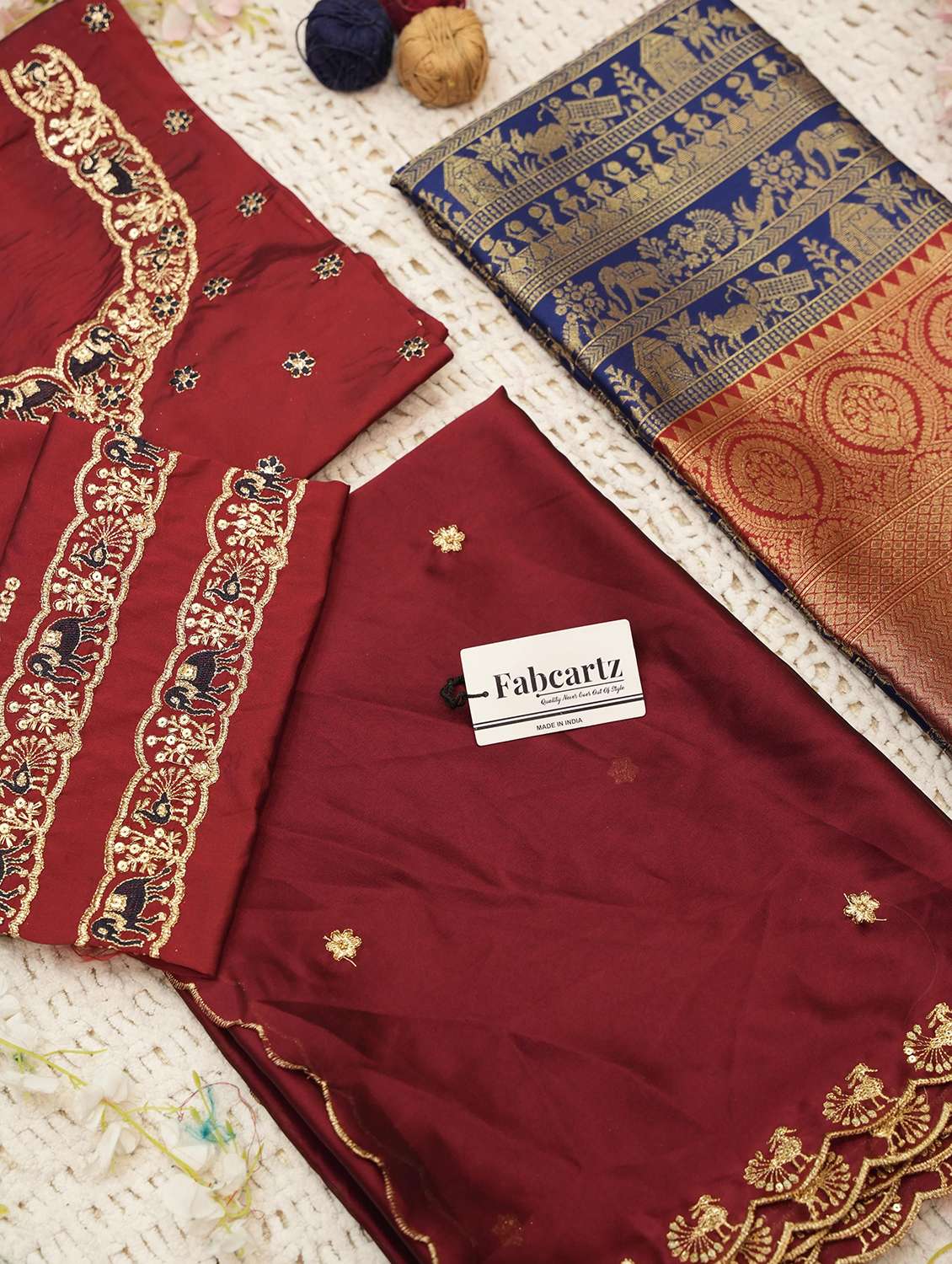 women self design south indian style unstitched lehenga choli - 22240762 -  Standard Image - 4