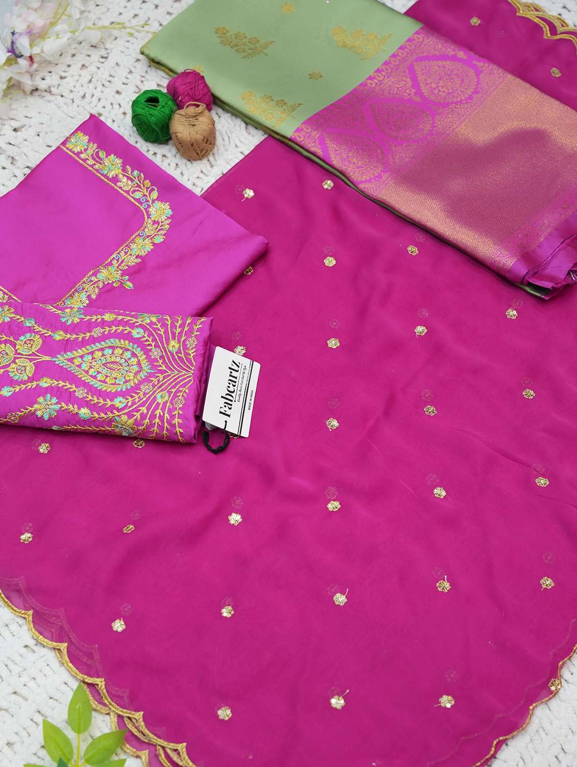 women self design south indian style unstitched lehenga choli - 22240774 -  Standard Image - 4