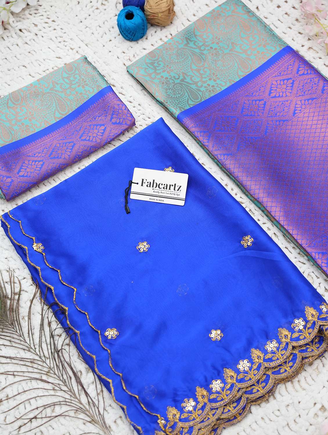 women self design south indian style unstitched lehenga choli - 22240779 -  Standard Image - 4