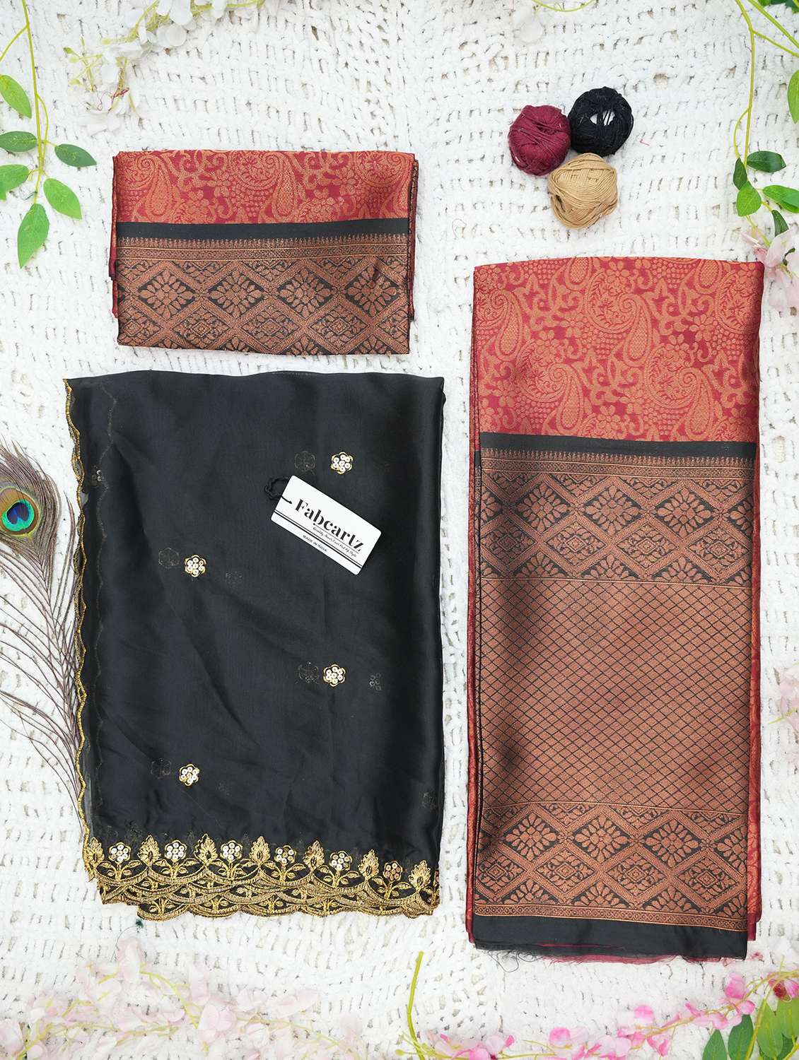 women self design south indian style unstitched lehenga choli - 22240781 -  Standard Image - 1