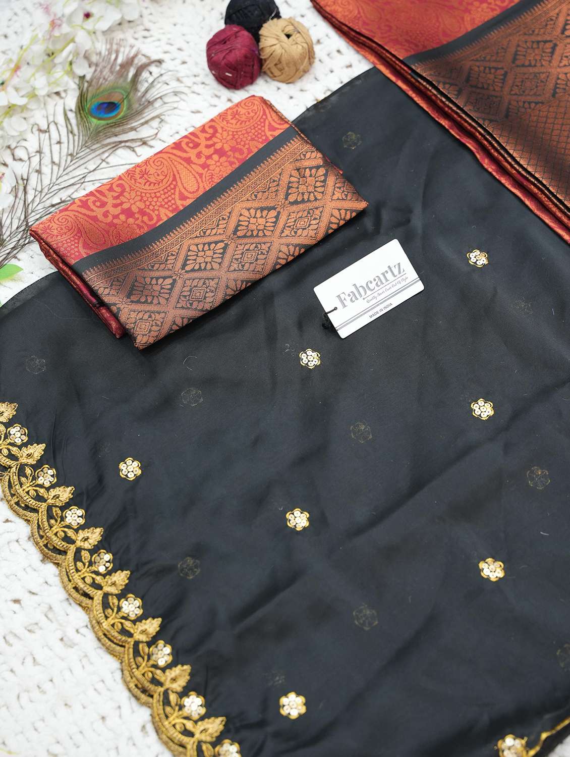 women self design south indian style unstitched lehenga choli - 22240781 -  Standard Image - 4