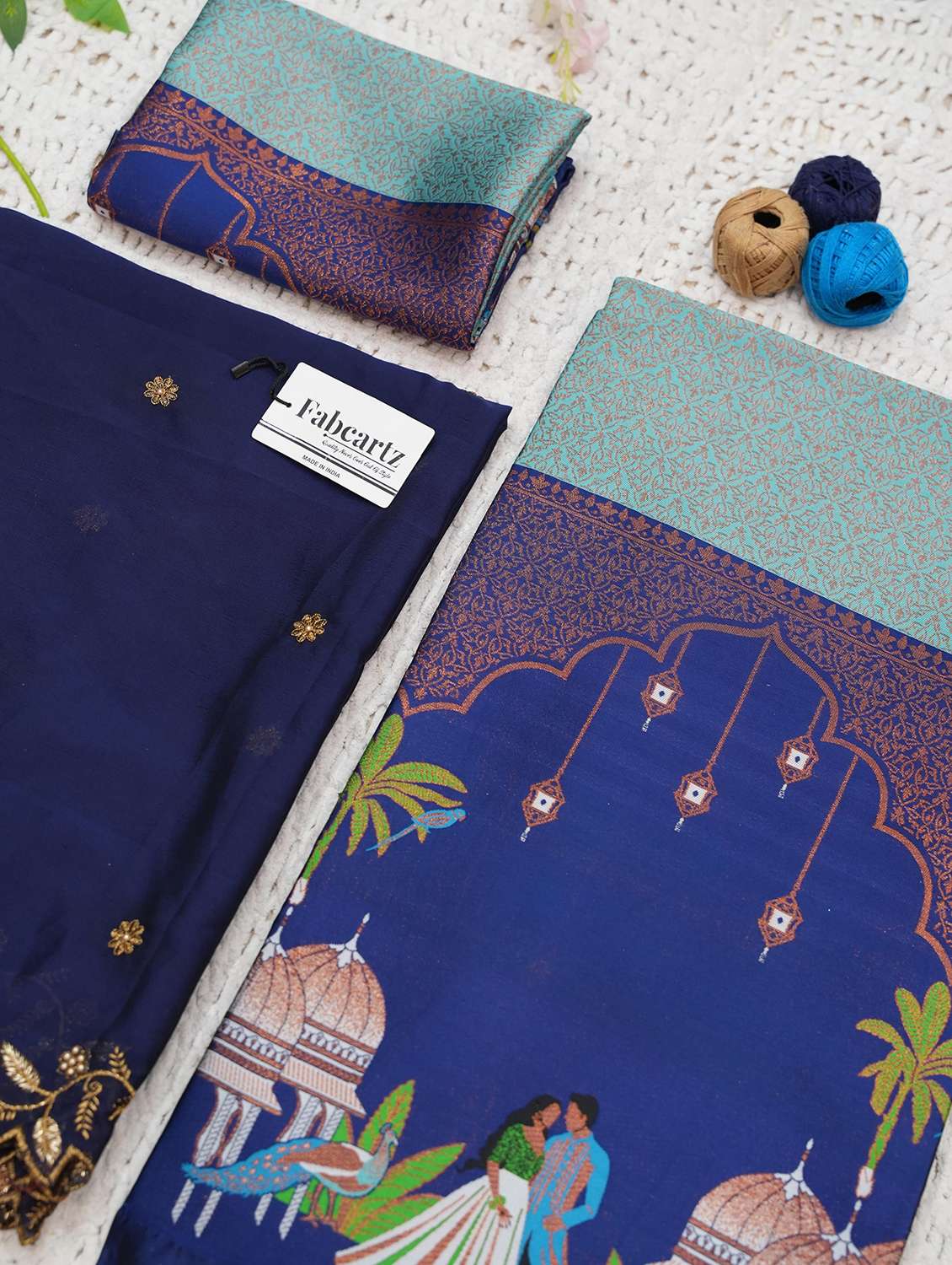 women self design south indian style unstitched lehenga choli - 22240806 -  Standard Image - 4