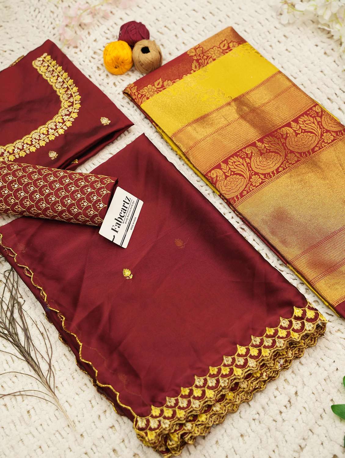 women self design south indian style unstitched lehenga choli - 22240817 -  Standard Image - 4