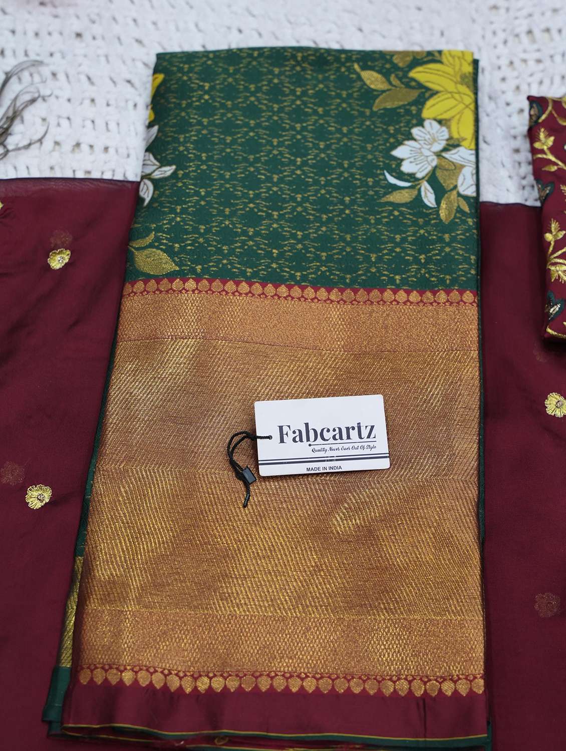 women self design south indian style unstitched lehenga choli - 22240839 -  Standard Image - 4