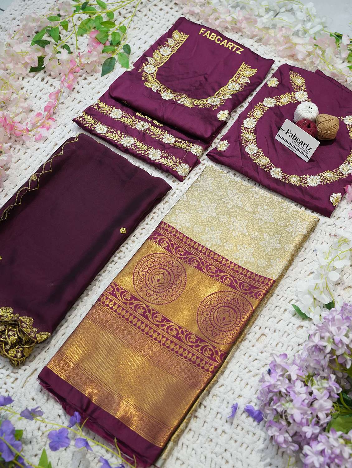 women self design south indian style unstitched lehenga choli - 22240852 -  Standard Image - 1