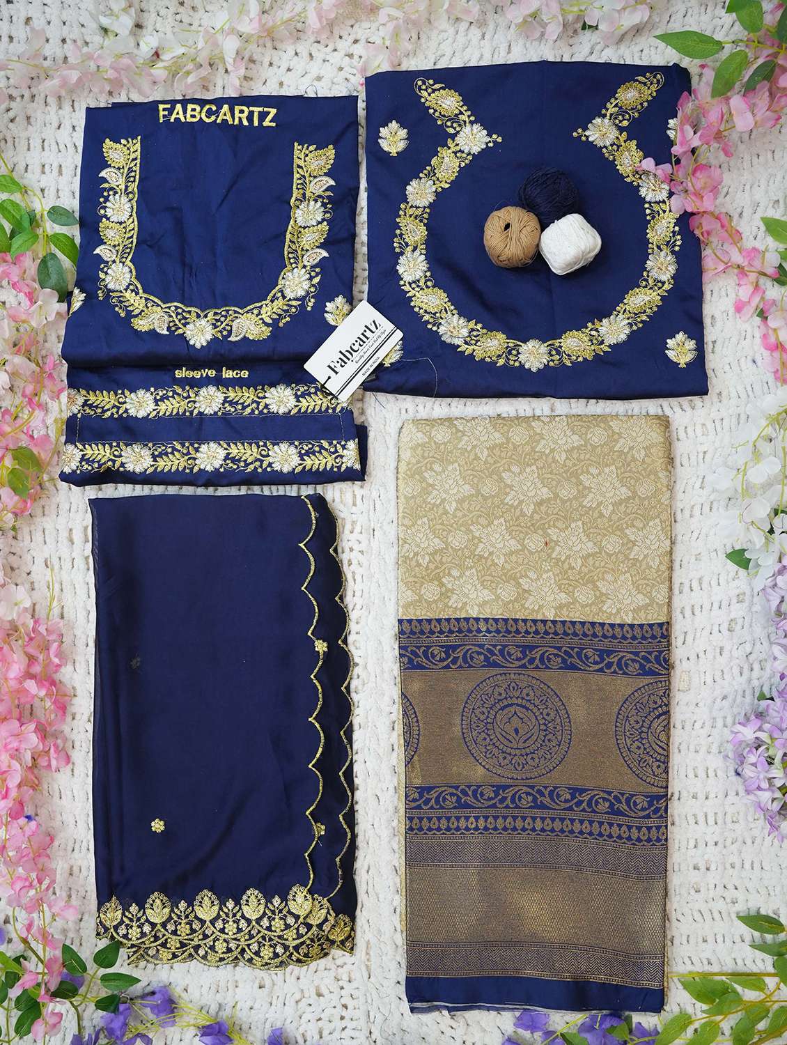 women self design south indian style unstitched lehenga choli - 22240854 -  Standard Image - 1