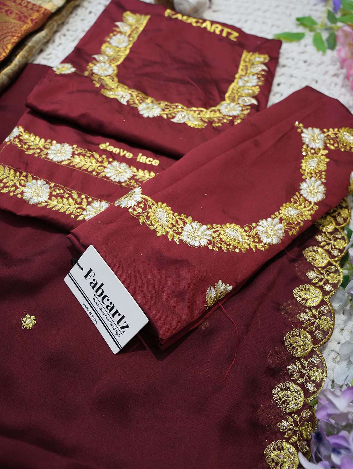 women self design south indian style unstitched lehenga choli - 22240856 -  Standard Image - 1