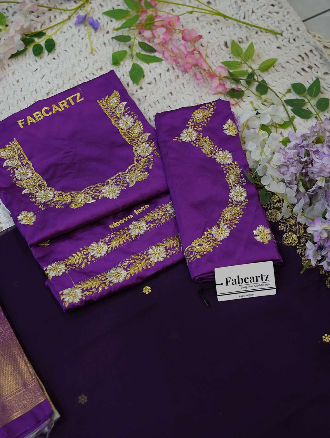 women self design south indian style unstitched lehenga choli - 22240858 -  Standard Image - 1