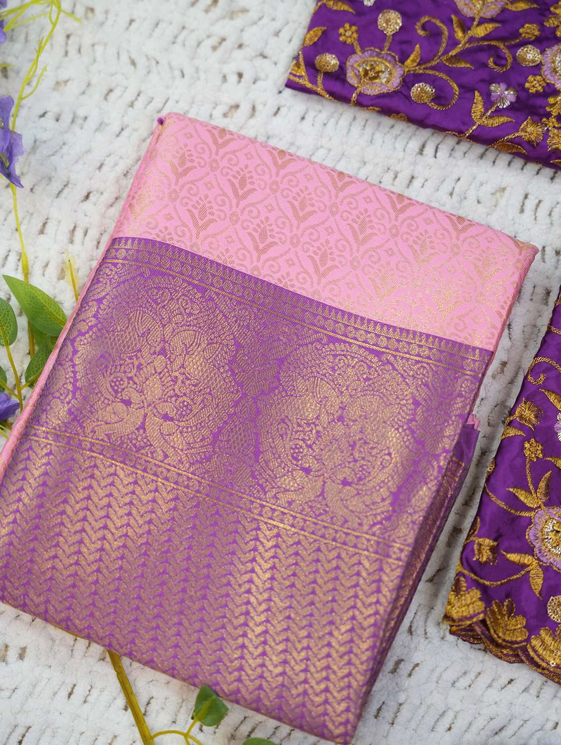 women self design south indian style unstitched lehenga choli - 22240887 -  Standard Image - 4