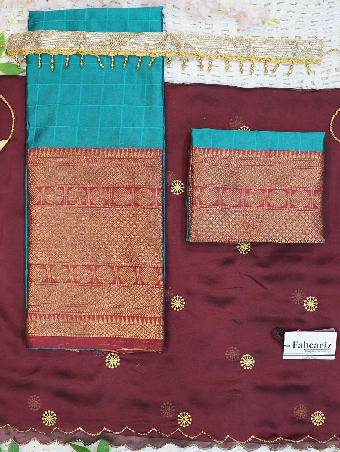 women self design south indian style unstitched lehenga choli - 22240894 -  Standard Image - 4