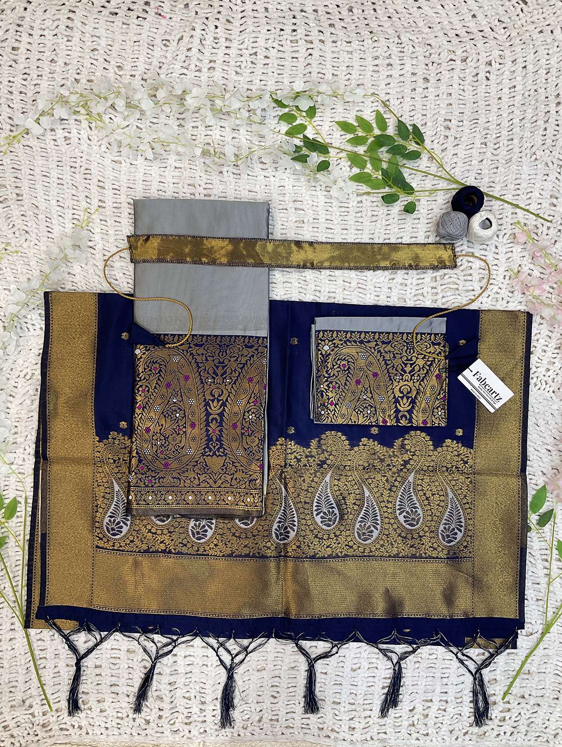 women self design south indian style unstitched lehenga choli - 22240896 -  Standard Image - 4