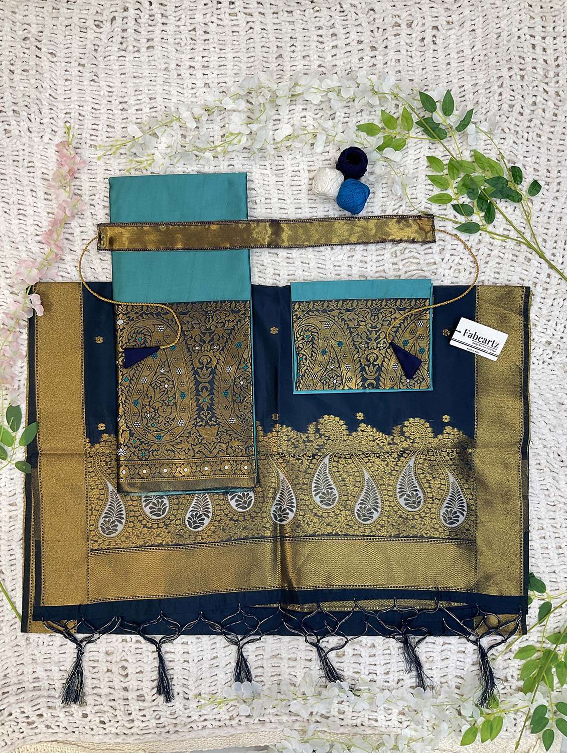 women self design south indian style unstitched lehenga choli - 22240897 -  Standard Image - 4