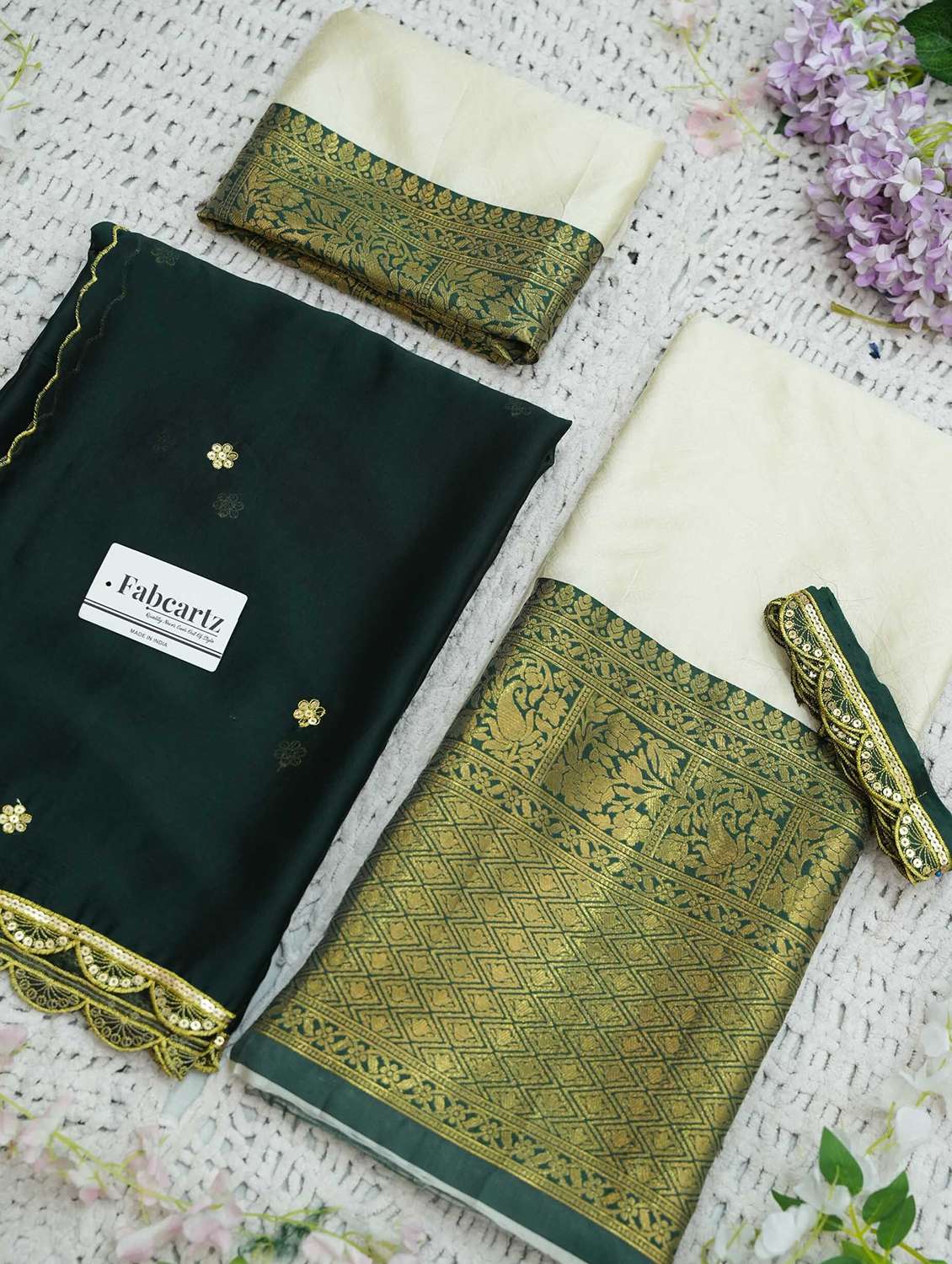 women self design south indian style unstitched lehenga choli - 22240923 -  Standard Image - 1