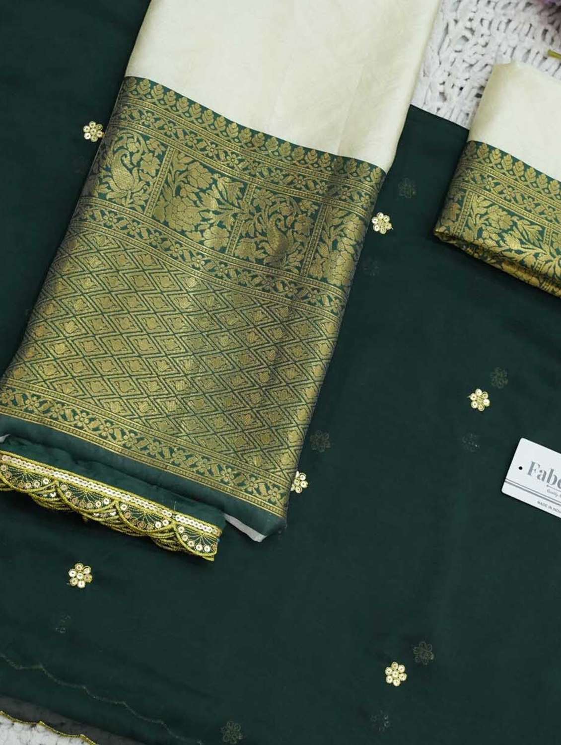 women self design south indian style unstitched lehenga choli - 22240923 -  Standard Image - 4