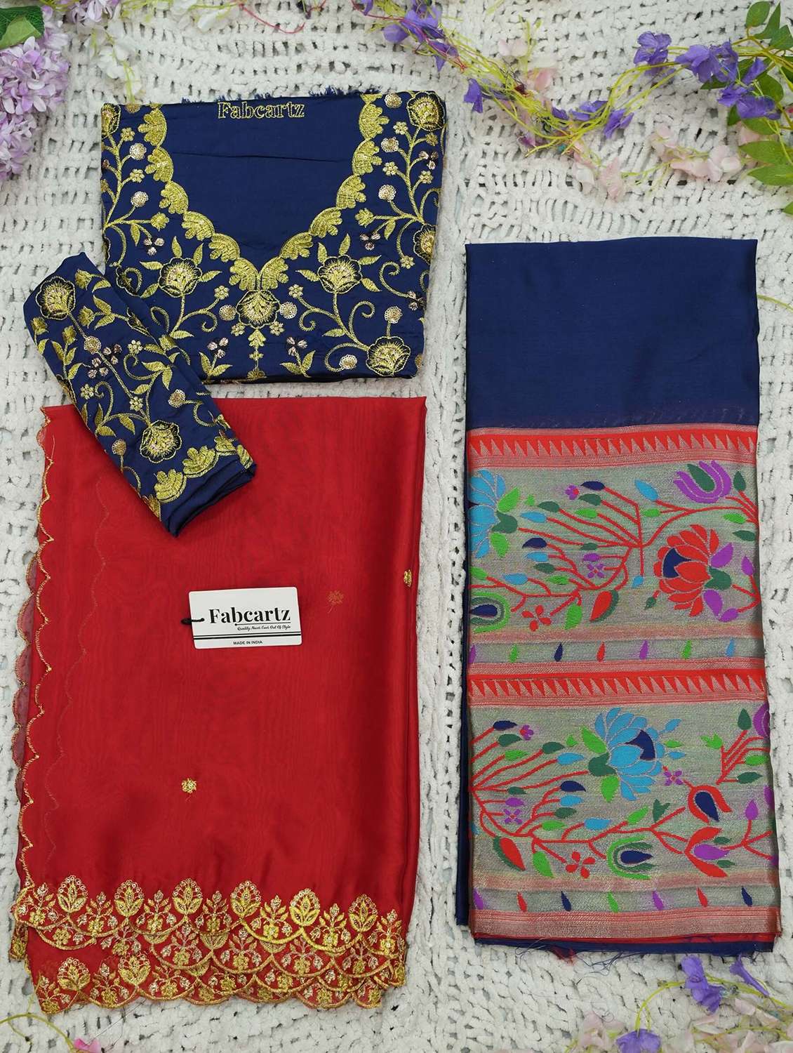 women self design south indian style unstitched lehenga choli - 22240937 -  Standard Image - 1