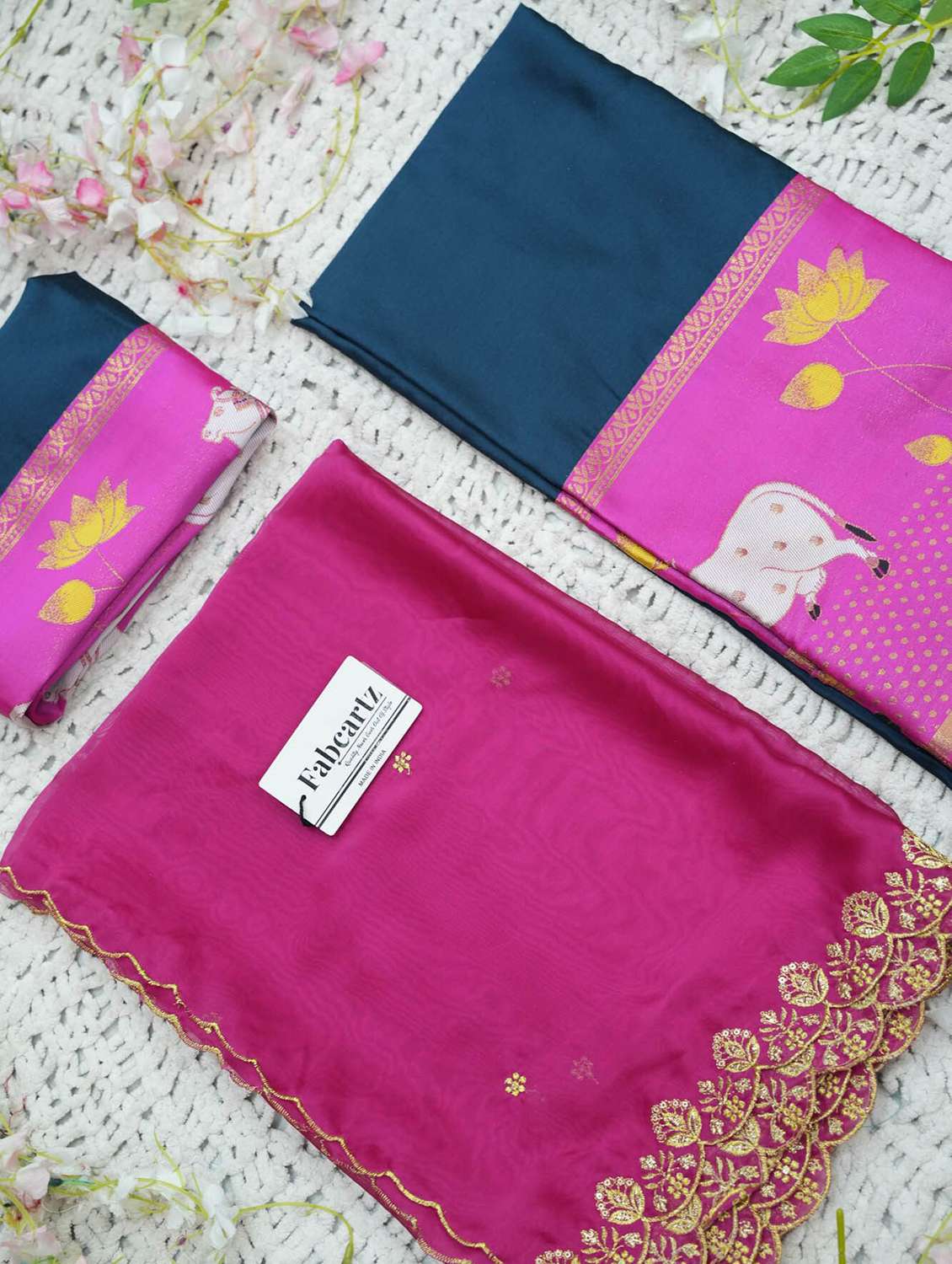 women self design south indian style unstitched lehenga choli - 22240941 -  Standard Image - 1