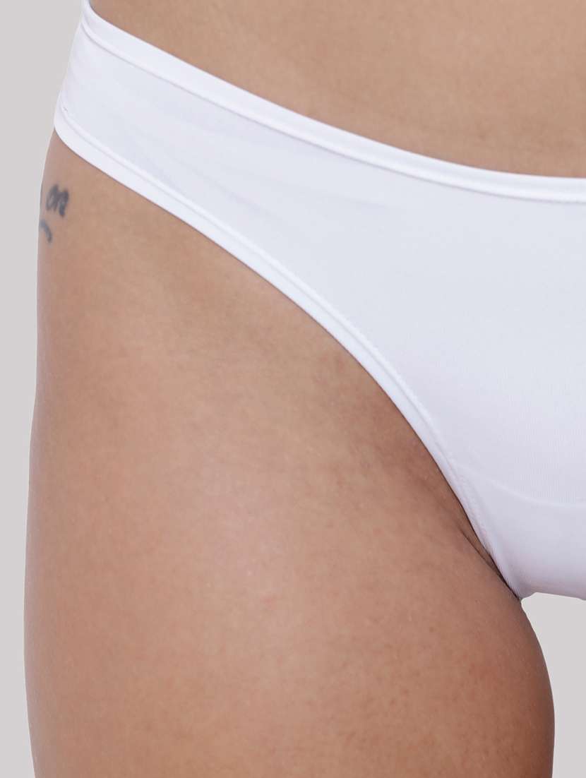 women solid low rise thong panty - 22240961 -  Standard Image - 4
