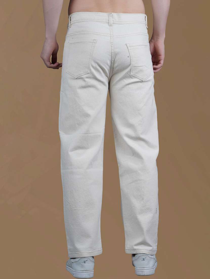 men solid mid rise straight fit jean - 22240998 -  Standard Image - 1