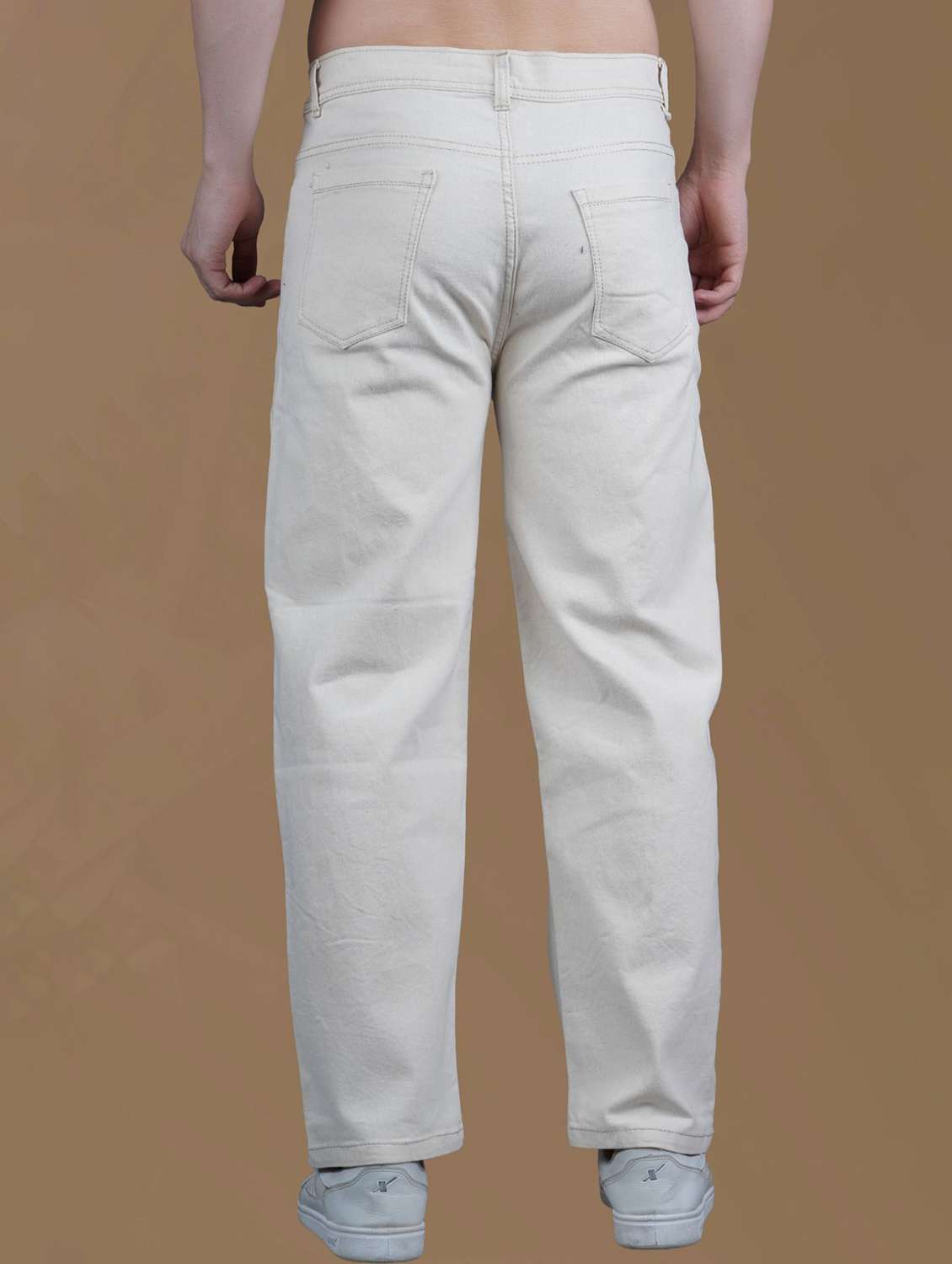 men plain mid rise relaxed fit jeans - 22241020 -  Standard Image - 1