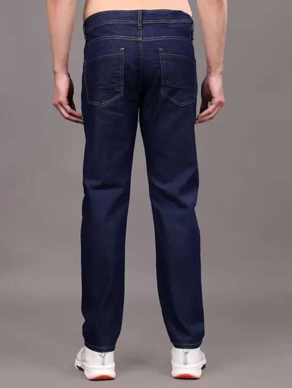 men plain mid rise relaxed fit jeans - 22241134 -  Standard Image - 1