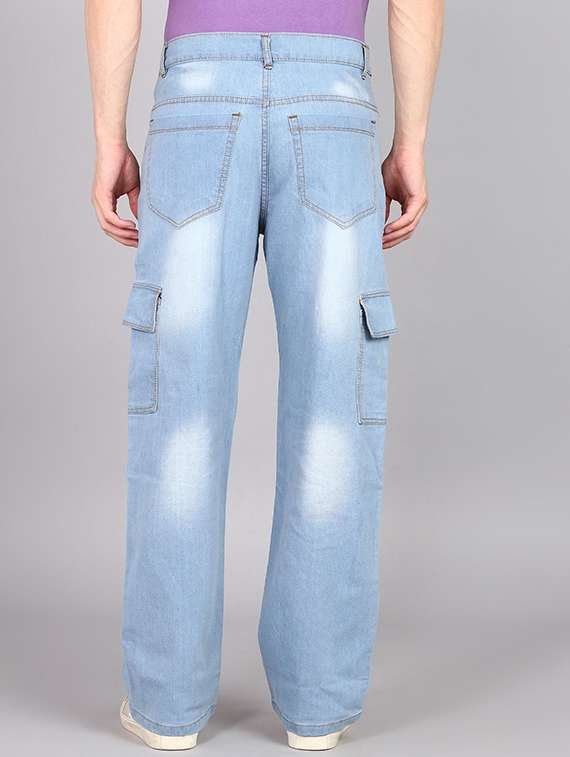 men washed mid rise relaxed fit cargo - 22241176 -  Standard Image - 1