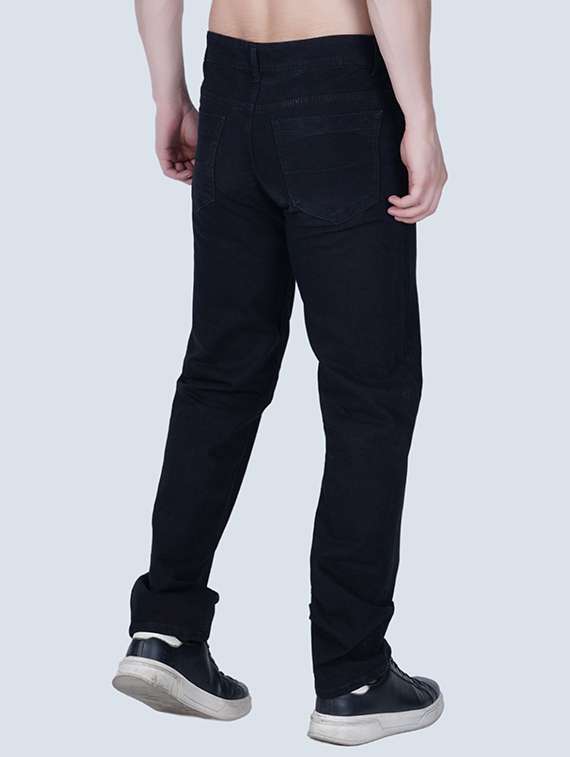 men plain mid rise relaxed fit jeans - 22241345 -  Standard Image - 1