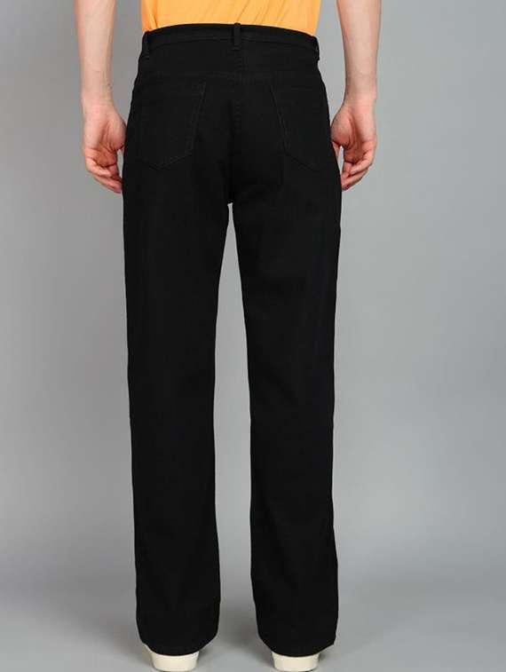 men plain mid rise relaxed fit jeans - 22241349 -  Standard Image - 1