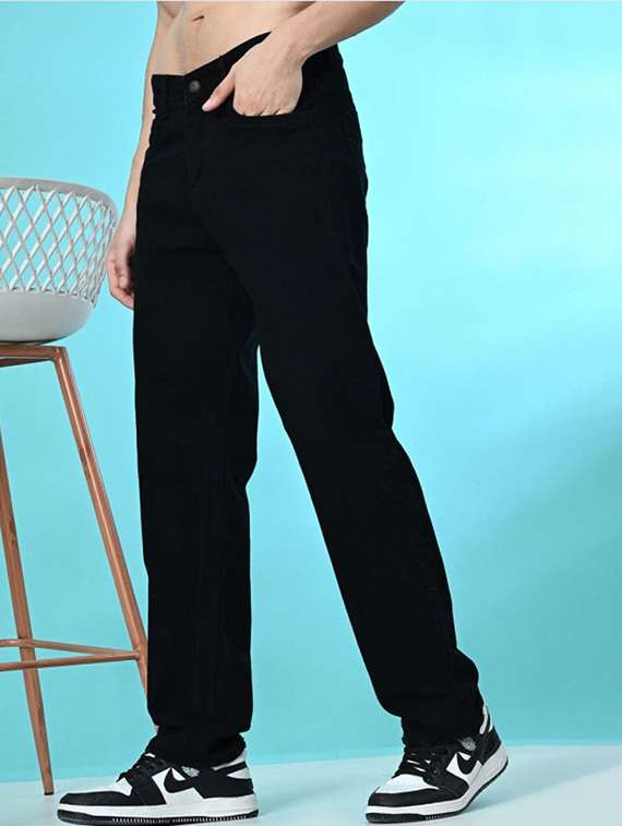 men mid rise straight fit jeans