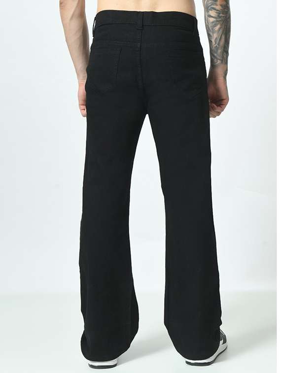 men plain mid rise bootcut jeans - 22241359 -  Standard Image - 1