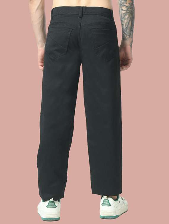 men plain mid rise relaxed fit jeans - 22241378 -  Standard Image - 1