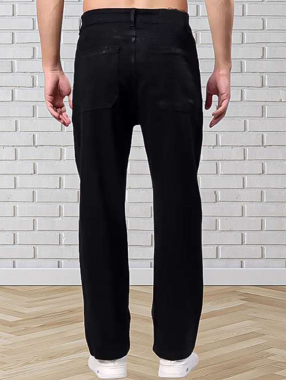 men plain mid rise relaxed fit jeans - 22241387 -  Standard Image - 1