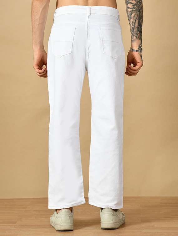 men slash knee mid rise relaxed fit jeans - 22241399 -  Standard Image - 1